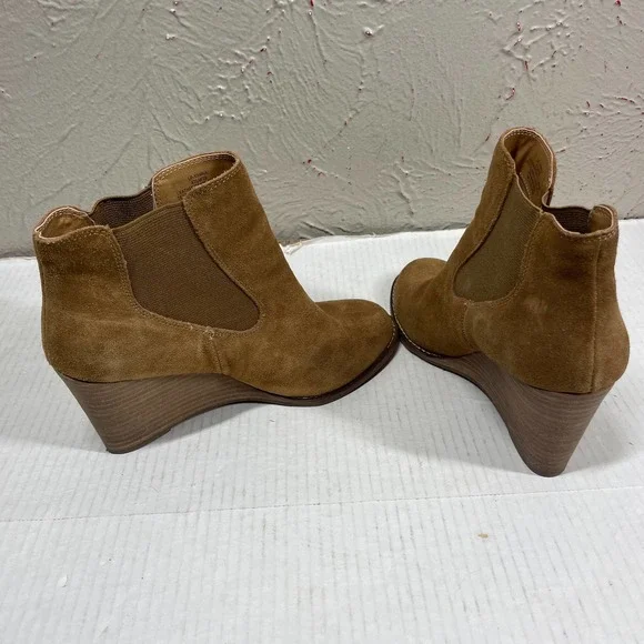 Lucky Brand Yamka Suede Ankle Boot trebark Women's Size 8.5 M - Picture 4 of 5